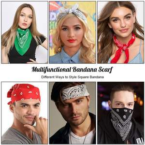 Écharpe de tête bandana unisexe pour bandeau de fête Écharpe polyvalente pour cheveux de cow-boy pour la moto - Product Image 6