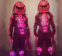 Scène de Rave de couleur changeante vêtements de Performance de danse lumineux Costume de Robot à LED
