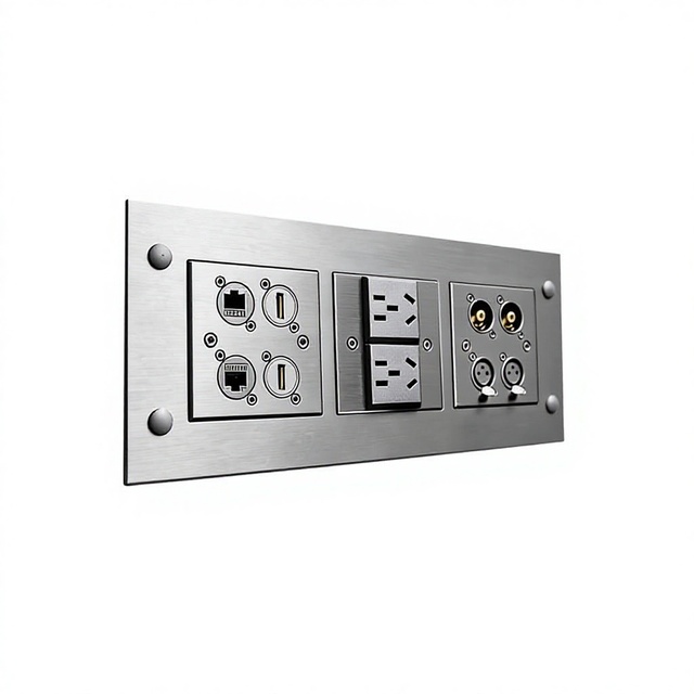 FUPAI FP-300 Thickened Aluminum Alloy Wall Socket Audio Network USB D-Type Module Panel