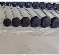 Hot Selling Gym Gewichten Rubber Vaste Barbell Sets Voor Gym Gratis Gewichtheffen Sport Apparatuur