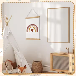 Marco Magnético Ondulado Yukmin para Pósteres, Imán de Madera para Lienzos, Impresiones Artísticas, Decoración de Cuarto de Niños y Dormitorio - Product Image 2