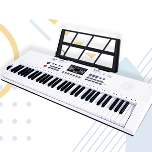 Rehaussez votre expérience musicale : <span class=keywords><strong>Piano</strong></span> électronique multifonctionnel MYmusic MY670 <span class=keywords><strong>de</strong></span> haute qualité à 61 touches, 10 rythmes, 6 morceaux <span class=keywords><strong>de</strong></span> démonstration - Product Image 1