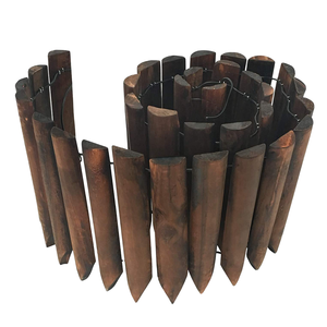 Outdoor Wholesale Modern Decorative Hemlock Spruce Lawn <b>Edging</b> Heat Treated Wooden Garden Fencing Eco-Friendly Waterproof - Product Image 1