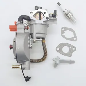 Free Sample New Dual Fuel Gas Carburetor For Gasoline Generator LPG GX200 GX160 With Solenoid Valve And Gasket Carburetor