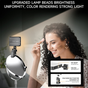 Luce selfie CYKE con clip per iPhone, laptop, fotocamera, portatile per selfie, videoconferenze, fotografia, <span class=keywords><strong>YouTube</strong></span> D10 3 luci - Product Image 5