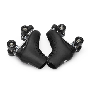 Patins à roulettes quad à deux rangées pour adultes, chaussures de patinage quad à 4 roues, roues lumineuses, cadre en alliage d'aluminium en PU - Product Image 2