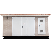 Sous-station de distribution d'énergie extérieure en forme de boîte haute efficacité trois phases salle de pompage réutilisable pour transformateurs 120v 50Hz 36v