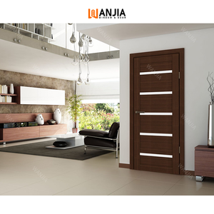 WANJIA Personalização Porta De Madeira Interior <span class=keywords><strong>S</strong></span>ólida Últimas Porta De Madeira De Teca Design Interior MDF Portas Para Casa Design - Product Image 2