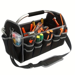 Bolsa de Almacenamiento de Herramientas para <span class=keywords><strong>Electricista</strong></span>, Portátil, Impermeable, Multifuncional, Reforzada, Resistente al Desgaste, para Mantenimiento - Product Image 3