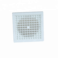 Nouvelle arrivée 2020 – Grille de ventilation carrée murale réglable en PVC de 100 mm pour extracteur de sécheuse, sortie flexible