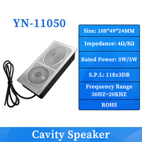 OEM 11050 108x49x24MM 4Ohm/8Ohm 3W Kare Gövdeli Su Geçirmez Manyetik Hoparlör Özel Banyo Akıllı Aynası Dahili Ses Ünitesi