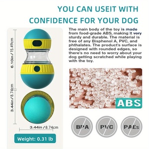 Jouet de puzzle pour chien, distributeur de friandises réglable, jouet d'enrichissement interactif pour chien pour les garder occupés, balle de puzzle alimentaire pour chiens - Product Image 4