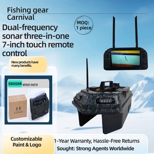 Sonda de Pesca con Video de Doble Frecuencia Zhanlan, Sonar 2D, GPS, Plástico ABS, Gancho de Remolque para <span class=keywords><strong>Barco</strong></span> Cebador, Sistema Cuatro <span class=keywords><strong>en</strong></span> Uno para Pesca de Carpas Europeas - Product Image 1