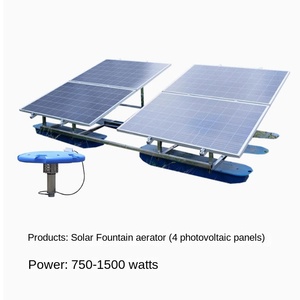 Moteur solaire Aérateur de <span class=keywords><strong>fontaine</strong></span> Camion à eau Pompe à oxygène Traitement des eaux usées de rivière Type flotteur Panneau photovoltaïque Exploseur automatique - Product Image 6