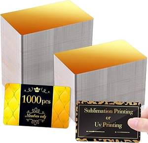 عرض رائع ببطاقة عمل معدنية فارغة فارغة ، بطاقات أعمال مخصصة ، فارغة مصنوعة من الألومنيوم المؤكسد ، علامة مناسبة - Product Image 1