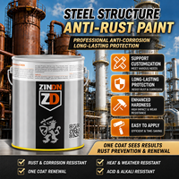 Peinture époxy liquide anti-corrosion riche en zinc, couleurs personnalisées, pour bateaux, murs et métaux, application au pistolet à base d'eau