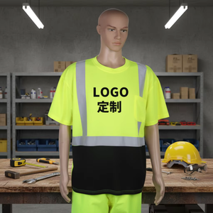 Áo sơ mi công sở ngắn tay thoáng khí có dải phản quang dành cho nam và nữ - Product Image 4