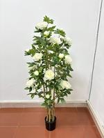 Décoration d'arbre vert artificiel pour la maison, plantes en pot artificielles pour le salon, ornements élégants pour la table à manger
