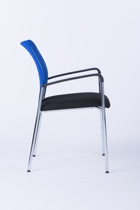 China Custom Fabric Library Lese bürostuhl Mesh Bequeme Büros tühle Stapelbare Stühle - Product Image 5