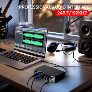 Interface audio USB professionnelle OEM d'usine pour PC Mac, interface Plug & Play pour l'enregistrement de musique, studio, guitare, podcast - Product Image 5