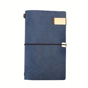 A6 Mahogany Pen Set Hand Ledger 2-Piece <b>Notebook</b> Gift Box Strap Travel <b>Diary</b> Emboss Logo Graduation Christmas Back School - Product Image 3