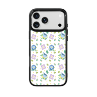 Coque de téléphone AG Feeling Black Edge avec motif Gilding Blue Dream pour iPhone 17, 17 Pro Max, 16 Pro, 15 – Coque magnétique