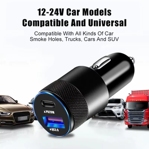 Cargador de coche USB <span class=keywords><strong>C</strong></span> de 38W adaptador de coche de carga rápida PD y cargador rápido encendedor de cigarrillos tipo <span class=keywords><strong>C</strong></span> enchufe de coche para iPhone13/15 pro Max/Mini - Product Image 4