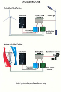 Aerogenerador de Eje Vertical de 100W Personalizado, Generación de Energía Fuera de la Red, Funcionamiento Silencioso - Product Image 1
