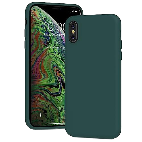 Soft Touch Series Premium Soft Silicone Rubber Full Body Protective Bumper Case for iPhone X XS Mobile Phone Cases