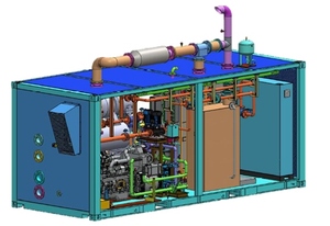 Unité de refroidissement à eau à gaz de qualité commerciale à double fonction avec module de réfrigération intelligent pour le refroidissement industriel - Product Image 3