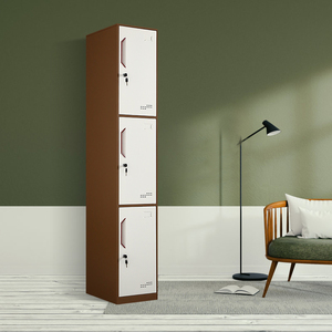 Armoire en fer à porte unique moderne casier de rangement réglable pour le bureau à domicile salle de sport bureau à la mode casier en métal chaud - Product Image 3