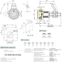 Verrou à came à quart de tour en acier inoxydable 304, loquet de compression réglable robuste à entraînement carré et triangulaire pour armoires industrielles