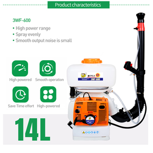 Pulverizador <span class=keywords><strong>de</strong></span> Mochila Motorizado con <span class=keywords><strong>Motor</strong></span> <span class=keywords><strong>de</strong></span> Gasolina <span class=keywords><strong>de</strong></span> 2 Tiempos y 56.5cc, 3WF-600, 14L - Product Image 4