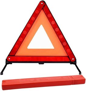 Strumento di sicurezza stradale per auto di emergenza con triangolo di avvertimento pieghevole ad alta riflessione con omologazione E-Mark