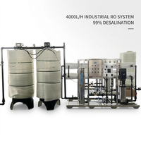 Système d'osmose inverse pour usine de traitement d'eau par osmose inverse avec pompe PLC 2000L/H 2TPH pour l'alimentation en eau communautaire et les stations de remplissage