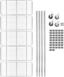 Ortable ovovable 5 odern 5 Tiers hrhrome IRE torage ACK helf con tacones - Product Image 6