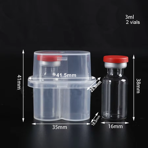 Viales de Polvo de Péptidos Liofilizados, Tamaño 3 ml, 2 Viales, Viales Antirotura para Formulación de Cosméticos y Cuidado de la Piel - Product Image 1