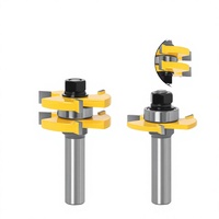 Fraise à rainurer réglable en carbure de tungstène, 8 mm, 1/4 pouce, 6 mm, queue ronde, largeur 47 mm, revêtement en poudre OEM