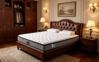 Matelas à ressorts ensachés Queen King Double Size Orthopédique en mousse à mémoire de forme compressé dans une boîte pour la maison, l'hôtel, l'appartement