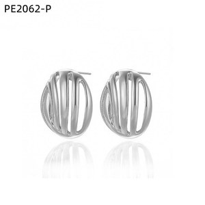 Amy Amy Fashion <b>Stud</b> Earrings <b>Silver</b> Plated Geometric Design For Women Party Jewelry PE2062 - Product Image 1