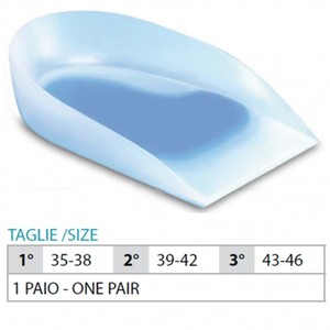 OK PED Almohadilla de silicona plana para talón con drenaje extraíble Art. 104 - Product Image 1
