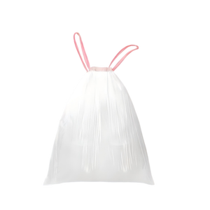 Huamaohengchun10 Bolsas de Basura con Cordón, Paquete de 26, Bolsas para Desechos, 60x71cm, 13g/unidad, Sin Perfume, Blancas - Product Image 1