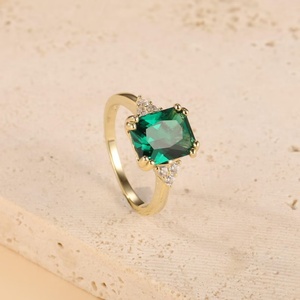 Anillo <span class=keywords><strong>de</strong></span> Compromiso <span class=keywords><strong>de</strong></span> Oro Sólido <span class=keywords><strong>de</strong></span> 18K PT950 con Esmeralda <span class=keywords><strong>de</strong></span> 1-5ct, <span class=keywords><strong>Anillos</strong></span> <span class=keywords><strong>de</strong></span> Esmeralda Verde Cultivada en Laboratorio, Anillo <span class=keywords><strong>de</strong></span> Esmeralda Colombiana Cultivada en Laboratorio - Product Image 5