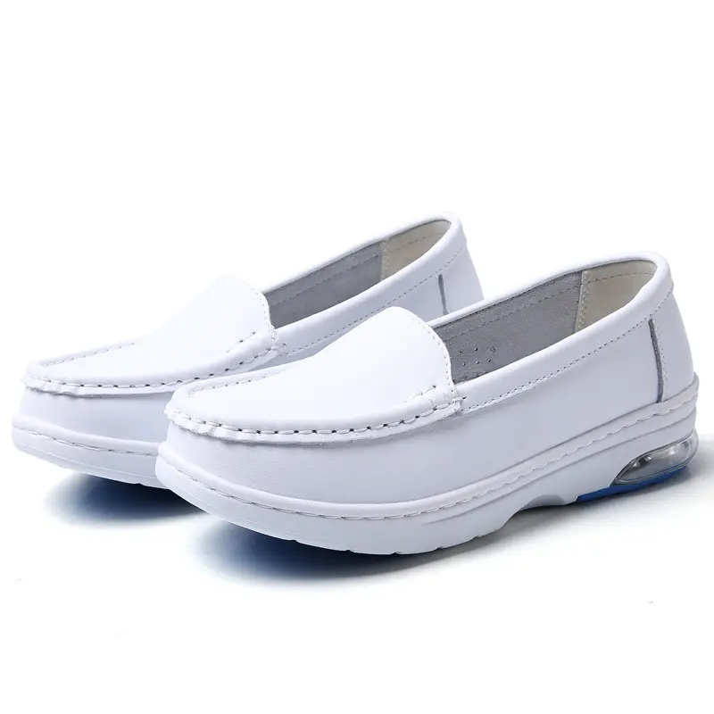 High Quality Low Price White Nursing Shoes Woman Nurse Leather Shoes Medical Shoe