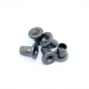 SDPSI DCT Insertos de suspensión de bucle de anillo galvanizado liso Tuercas de rosca moleteadas de varilla redonda de 1/2"