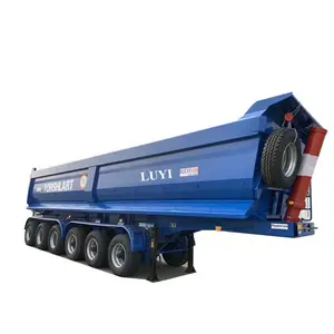 Luyi Nhiệm Vụ Nặng Nề 6 Trục Phía Sau Xe Ben Sử Dụng U Đường Xe Rơ Moóc 100MT-150Ton