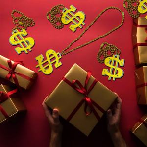 Joyería de cadena dorada brillante, cuentas de Carnaval latino, collar con signo de dólar brillante, adornos brillantes <span class=keywords><strong>en</strong></span> <span class=keywords><strong>el</strong></span> collar que se usa <span class=keywords><strong>en</strong></span> la fiesta - Product Image 5