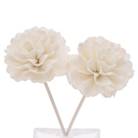 Bâtons de diffuseur de roseaux en rotin aromathérapie sans feu, décoration de salle de bains couleur primaire en forme de fleur
