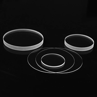 HC-Optics Ventana Óptica Personalizada con Recubrimiento AR, BK7, CaF2, MgF2, Cuarzo, Zafiro, Placa de Vidrio Protectora Redonda, Rectangular, en Cuña, UV, IR, VIS