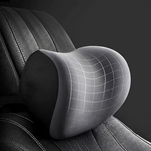Cojín de Asiento de Coche Transpirable de Espuma Viscoelástica, Reposacabezas de Lujo, Soporte Lumbar, Almohada de Algodón, Masajeador de Espalda Universal - Product Image 5